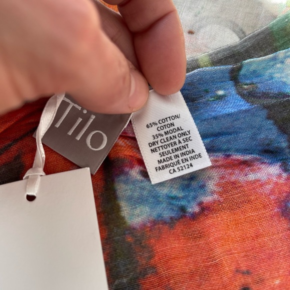 TILO Scarves wearable art 💙 Cotton Modal NEW with tags. - Picture 7 of 11